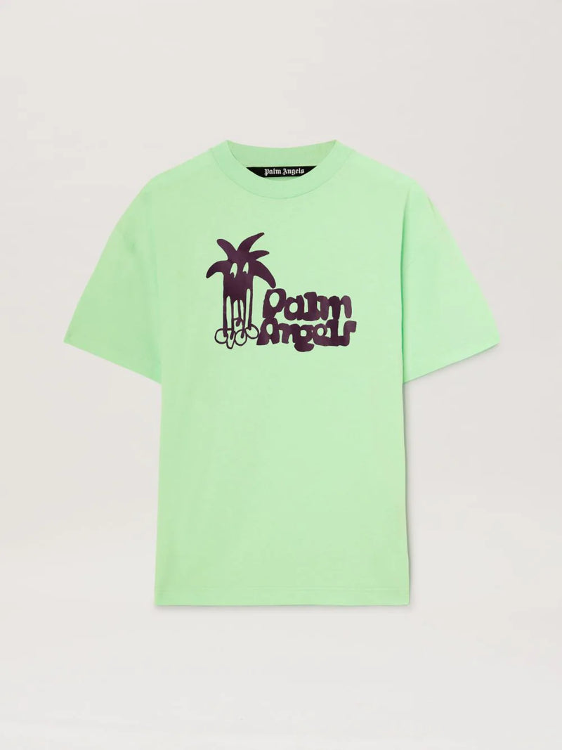 Palm Angels Douby Classic Tee Light Green Purple