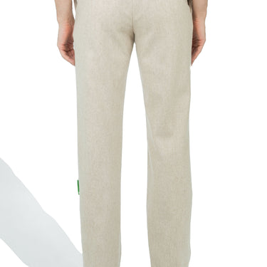 Off White Tag Wool Slim Zip Pant Beige