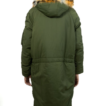 Kenzo Tisse Parka H 1Kg Artificiel Dark Khaki