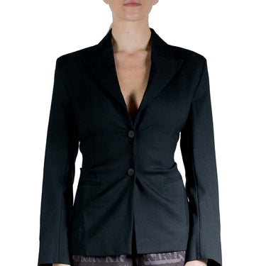 Kirin Suiting O Back String Blazer Black