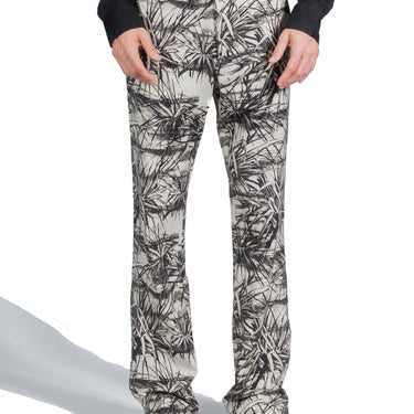 Amiri Floral Aloha Slash Flare Pants