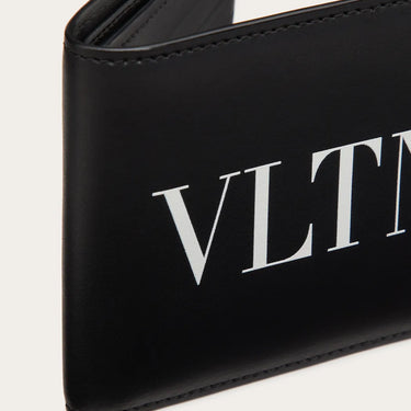 Valentino Leather Wallet With Vlth Print